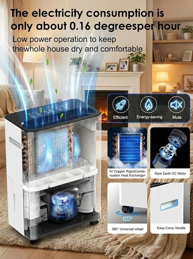 Detalle 2 de Aetherium Déshumidificateur 12L 💧