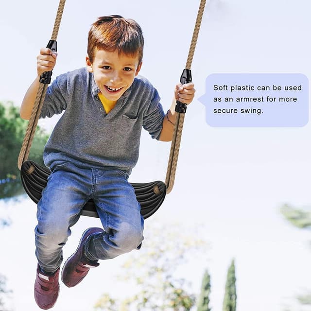 Detalle de SELEWARE Schaukelsitz 2 m verstellbares Seil