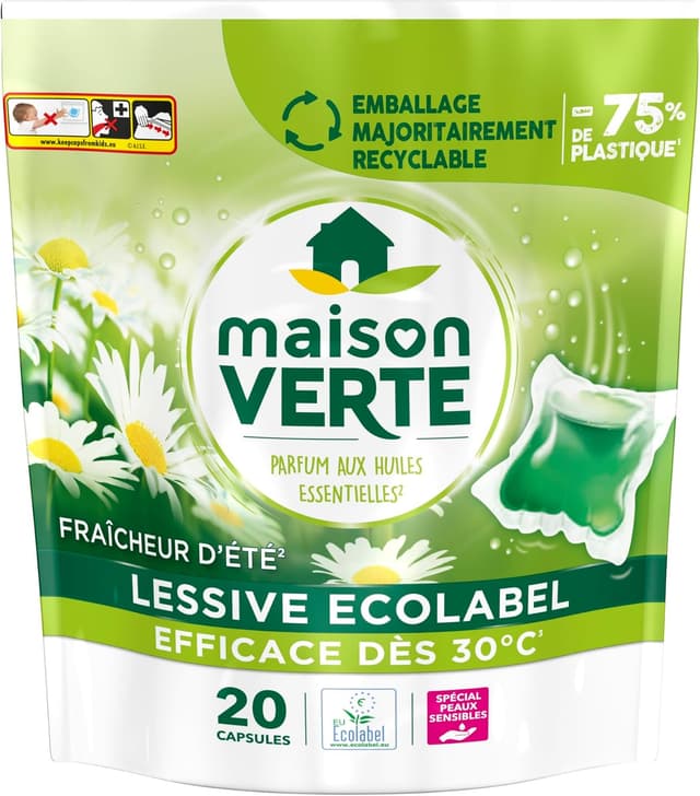 Imagen de Maison Verte Lessive capsule 20 lavages en OfertitasTOP