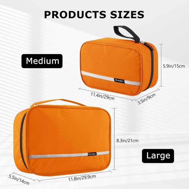 Detalle de homchen Hanging Travel Toiletry Bag 24×20×10cm