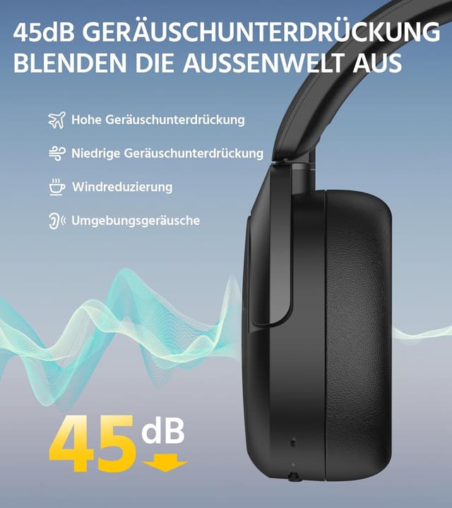 Detalle de Edifier W830NB Over Ear Kopfhörer 94 Std.