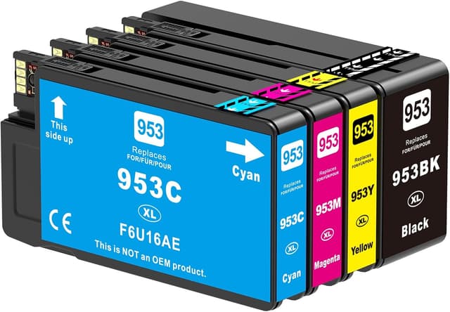 Detalle de Skydo 953XL 4 cartucce rigenerate (Nero, Ciano, Magenta, Giallo) compatibili con HP OfficeJet Pro