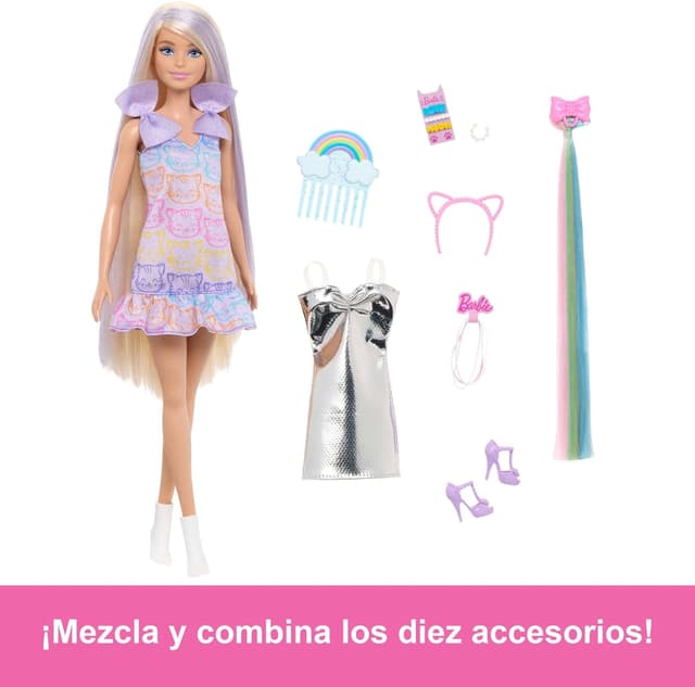 Thumbnail 2 de Barbie Fun & Fancy: Muñeca Rubia con Accesorios y Estilo
