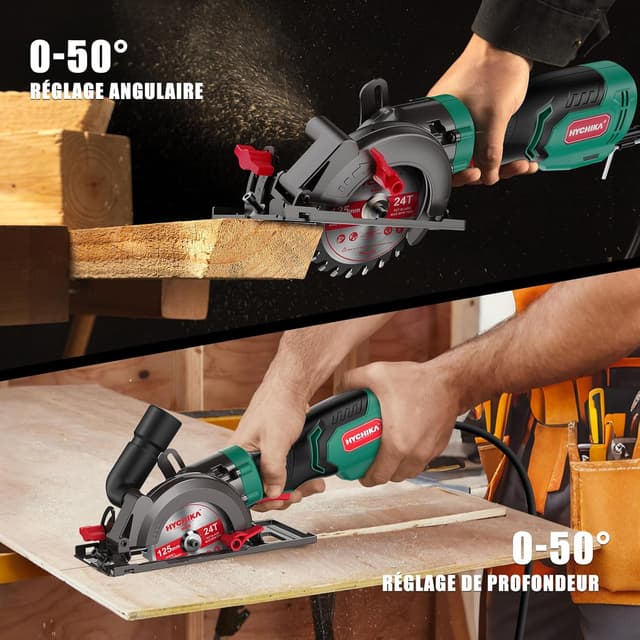 Thumbnail 1 de HYCHIKA Sega Circolare 750W per legno 📐