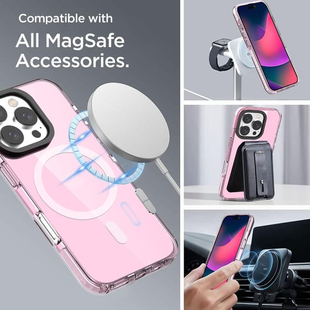 Thumbnail 4 de AICase Funda Rosa Neón para iPhone 16 Pro con MagSafe