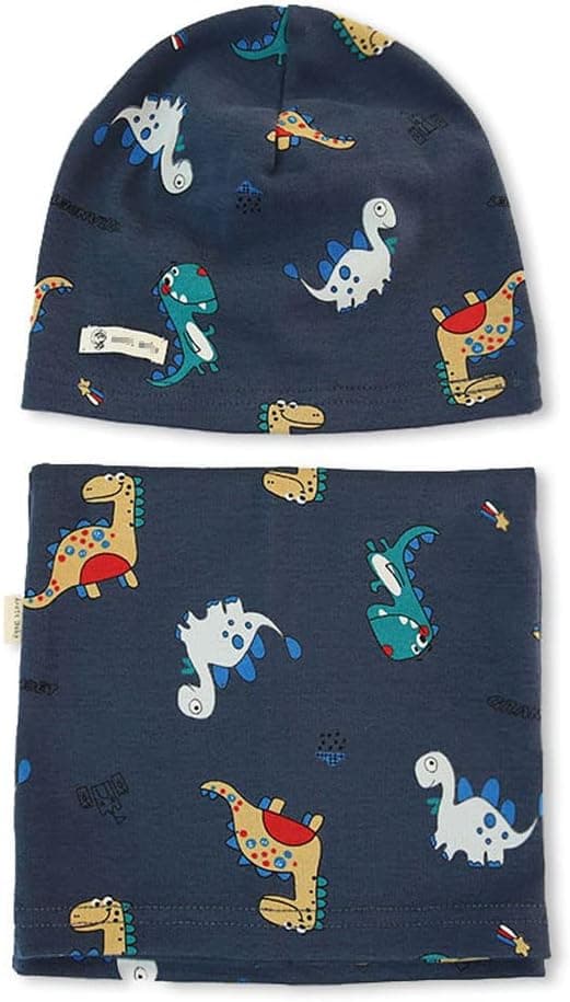 Detalle de Uniyoung Baby Cotton Beanie Hat and Collar Scarf Set (Kids Warm Skull Cap Set)