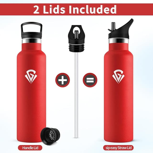 Detalle 2 de Botella Agua 750 ml acero inox aislante para deporte 🚰