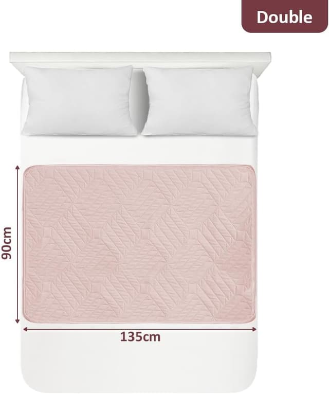 Detalle de DUJUIKE coprimaterasso impermeabile 90×135 cm antiscivolo (rosa)