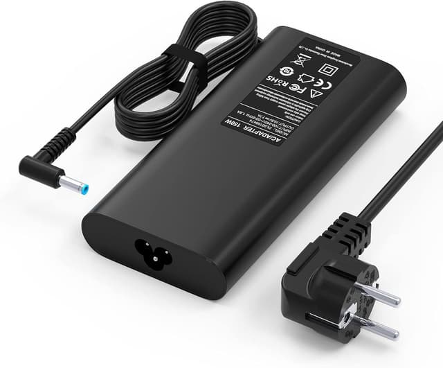 Detalle de 150-W HP Laptop Netzteil 19,5V 7,7A (4,5×3,0 mm, blau) für Omen / Pavilion Gaming / ZBook Studio