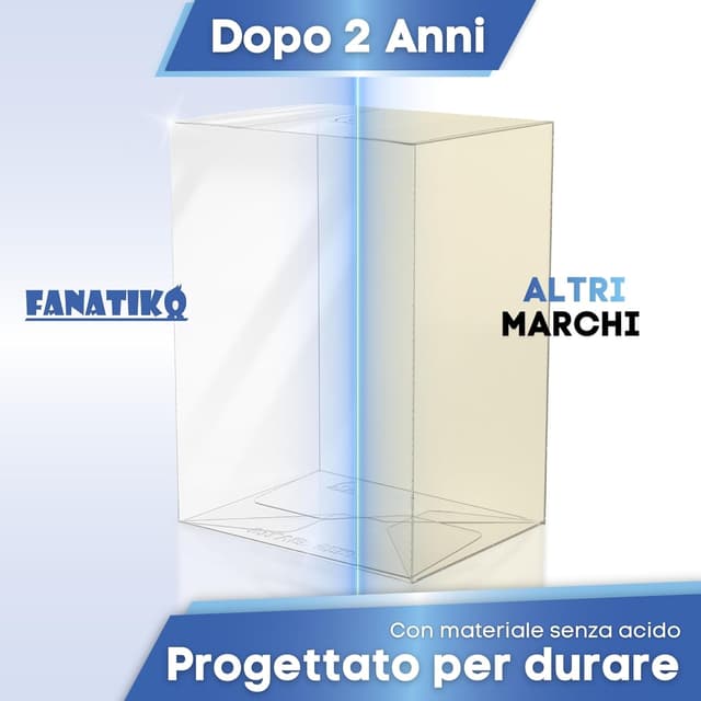 Detalle de Confezione da 25 protettori SILVER per Funko Pop 4” (protezione da 0,4 mm)