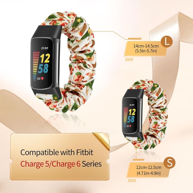 Thumbnail 2 de Ecogbd Scrunchie Strap for Fitbit Charge 6/5