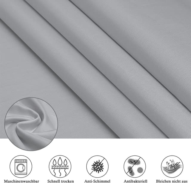 Thumbnail 4 de EurCross Duschvorhang 180x190 cm grau