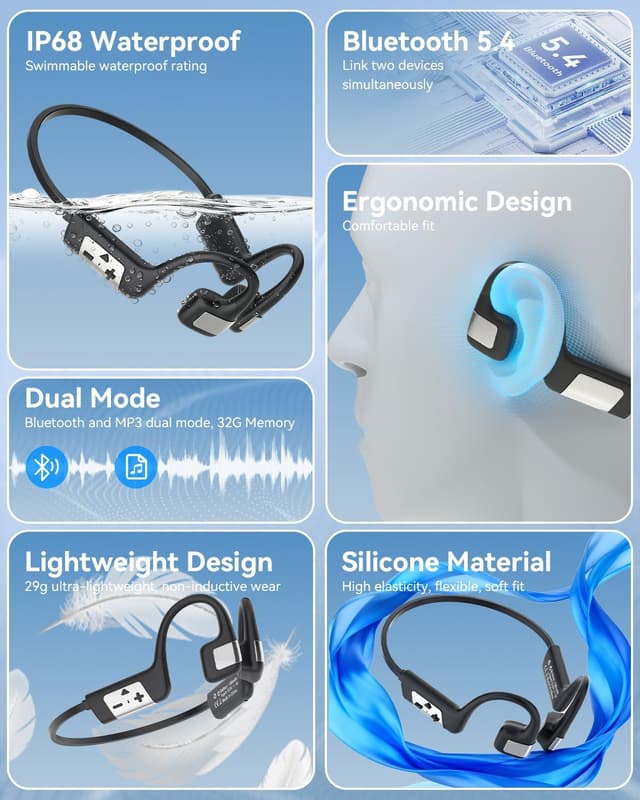 Thumbnail 4 de MONODEAL Casque conduction osseuse IP68 8GB