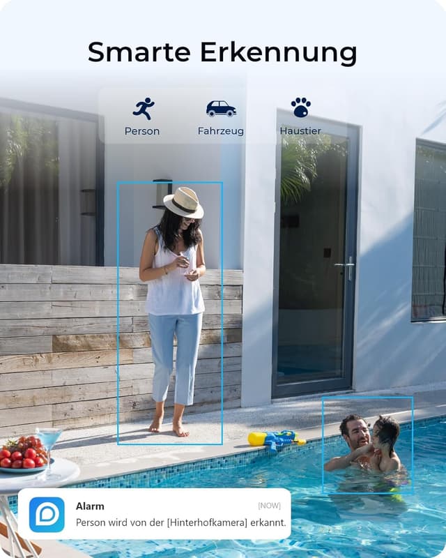 Detalle de Reolink 4K Solar Überwachungskamera Aussen Akku (Argus Eco Ultra+): WLAN 2,4/5 GHz, 8MP Farbnachtsicht