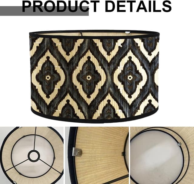 Thumbnail 2 de LOMUG Wandleuchten Lampenschirm Bambus Großer Schirm