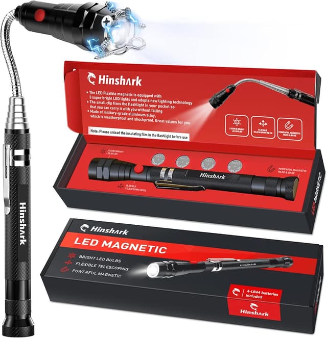 Imagen de Hinshark Telescopic LED Magnetic Tool 22in en OfertitasTOP