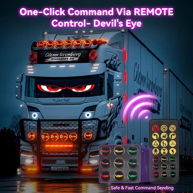 Thumbnail 4 de Strixorn 2 occhi diavolo LED monocromi per auto 12x60 cm