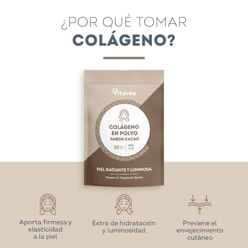 Thumbnail 2 de Vitavea Colágeno Hidrolizado en Polvo Sabor Cacao 🍫 5000mg