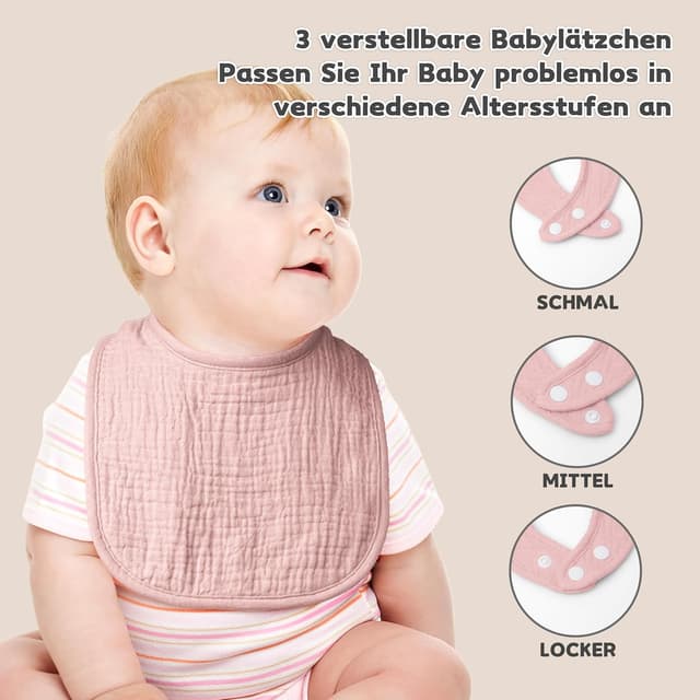 Thumbnail 2 de Susurration Musselin Lätzchen 6er Pack