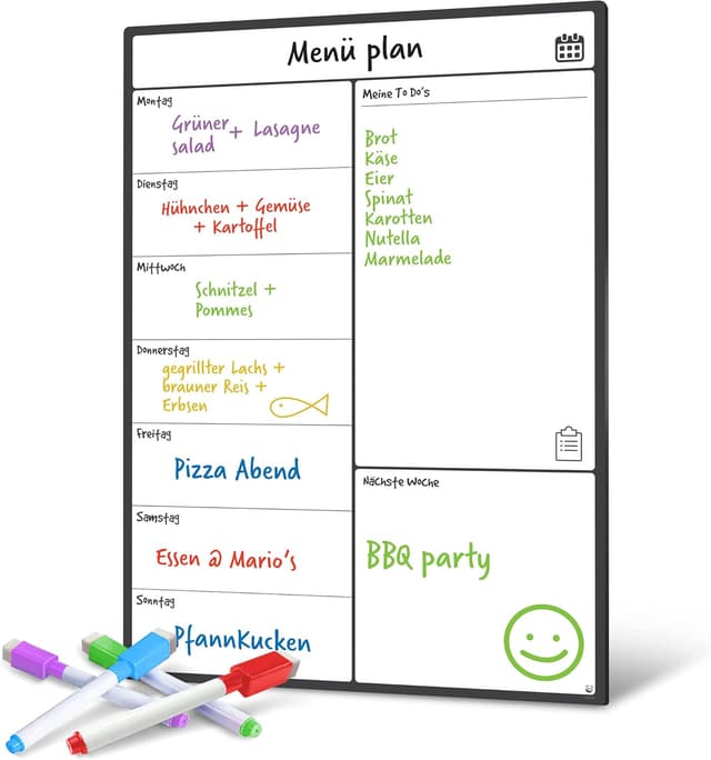 Detalle de A3 Magnetischer Wochenplaner A3 für Kühlschrank
