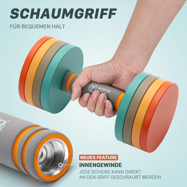 Detalle 2 de Northdeer 2in1 Set 10 kg verstellbar đïžâ