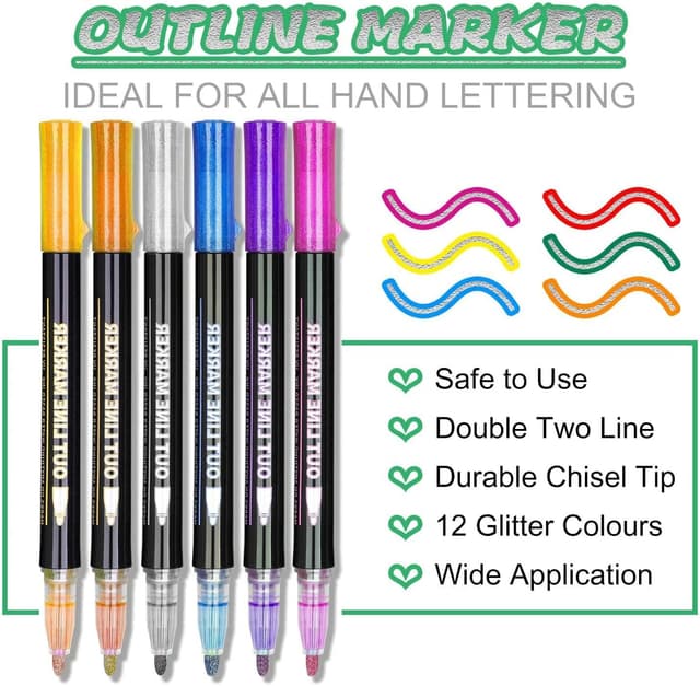 Thumbnail 2 de Maqhpu 12 Glitzerstifte für Kinder 🎨