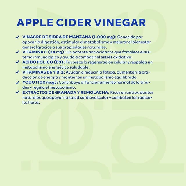 Detalle 2 de Jelly Pills Gummies Vinagre Manzana 1000mg con Cromo 🍏