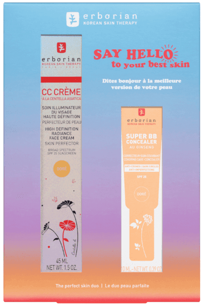 Detalle de Erborian CC Crème Dorée 45 ml y Super BB Concealer 10 ml