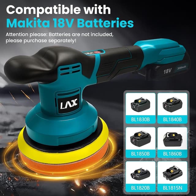 Thumbnail 5 de Makita 18V Cordless 6-inch Car Polisher