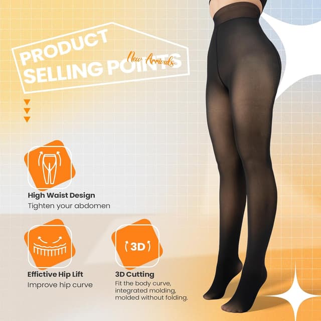 Thumbnail 1 de Caprilite Fleece Lined Tights 2-Pack