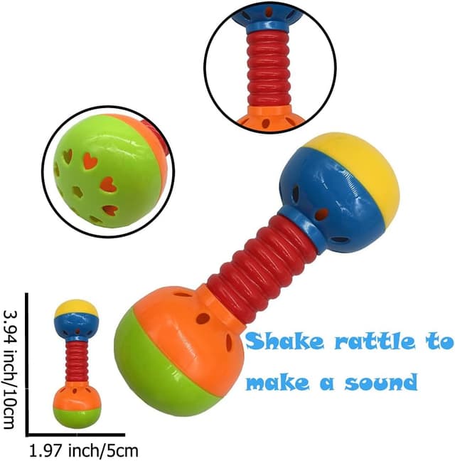 Detalle 2 de fiouni Baby Rattles Teether Set, 11 PCS