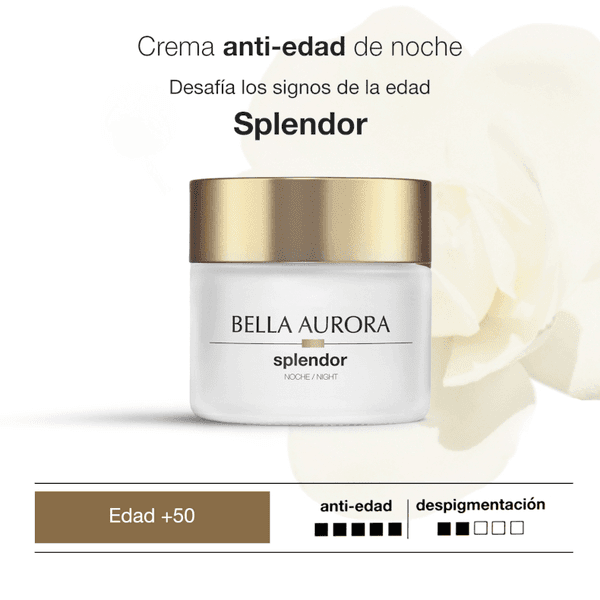Detalle de Bella Aurora Splendor 10 Crema Regeneradora Noche 50 ml