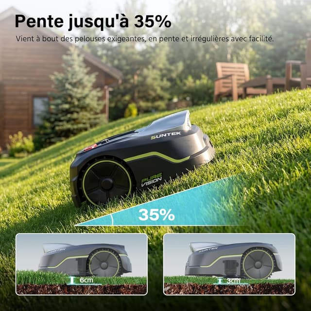 Detalle 2 de Suntek Robot tondeuse sans fil IA 35