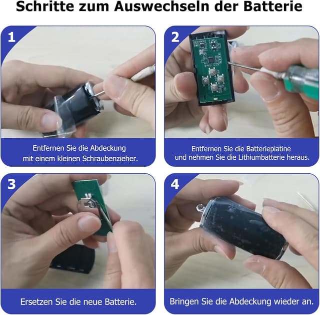 Detalle de Hörmann BiSecur Garagentor-Fernbedienung 868,3 MHz (BS) – 2-Kanal, 2 Stück für HSE/HS-Handsender