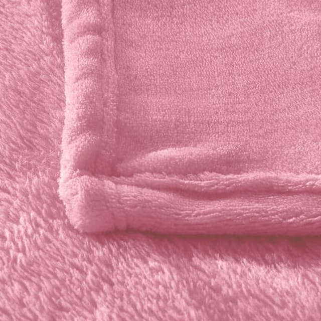 Detalle 1 de MERCURY TEXTIL - Manta Terciopelo Suave Multiusos Rosa