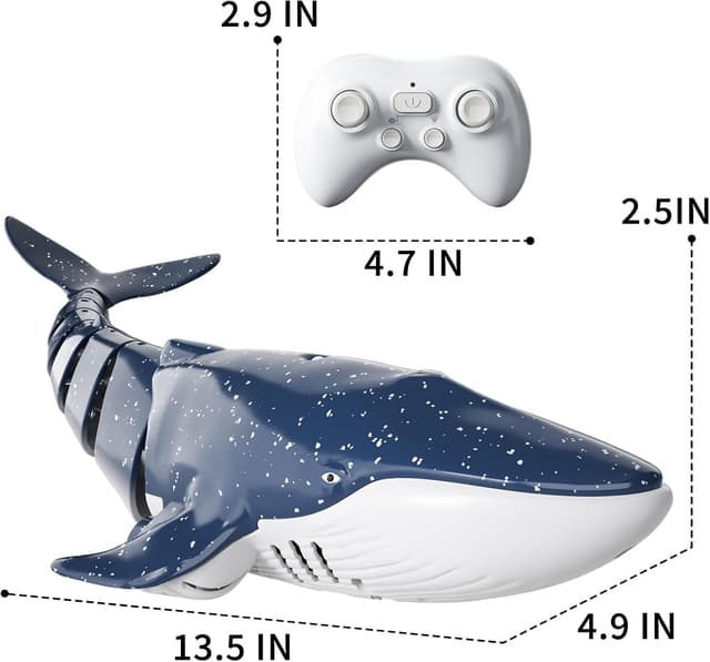 Thumbnail 5 de Whale Shark RC 1:18 Scale Remote Control Toy 🐟