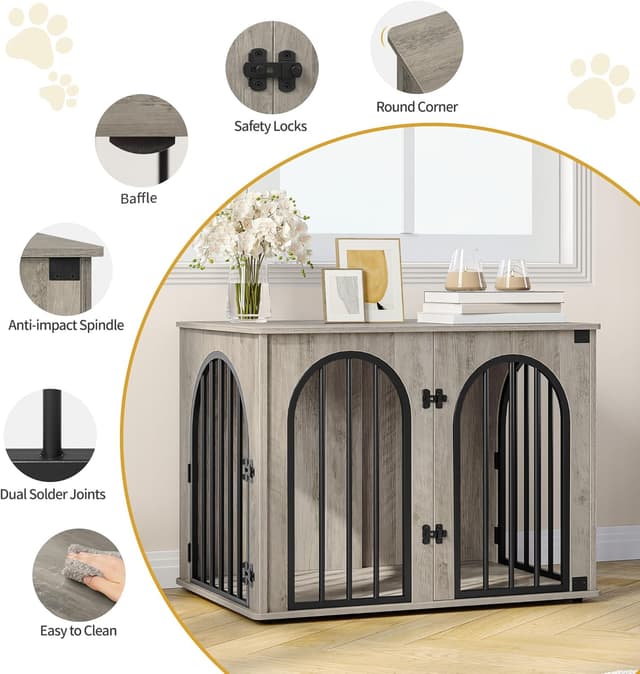 Thumbnail 5 de Hzuaneri Hundekäfig Möbel 80 cm Bogentür