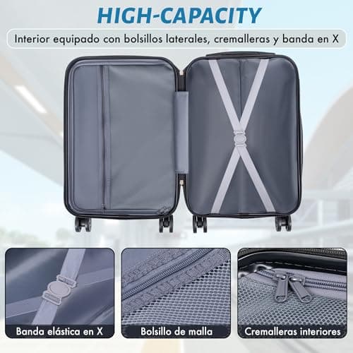 Thumbnail 5 de T-LOVENDO.ES Maleta de Cabina ABS ligera