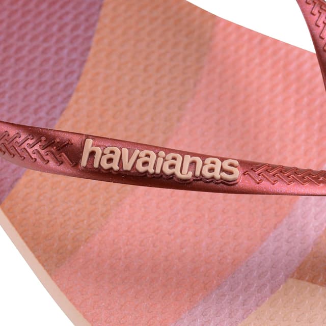 Detalle 2 de Havaianas Slim Palette Glow – tongs femme et enfant, semelle en caoutchouc antidérapante