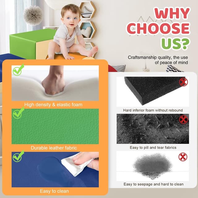 Detalle 2 de GeerWest Parcours motricité bébé 4 pièces