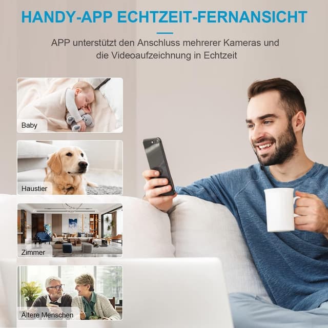 Thumbnail 2 de Mini Kamera 4K WLAN Innenüberwachung A18PRO