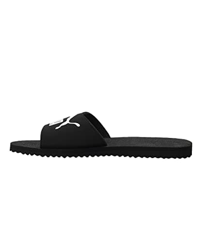 Detalle 1 de PUMA Purecat Chanclas unisex 40,5 EU negras/blancas