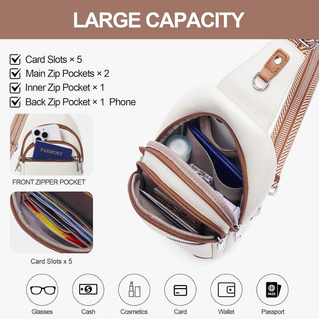 Detalle de Lexiyat anti theft crossbody bag 360g