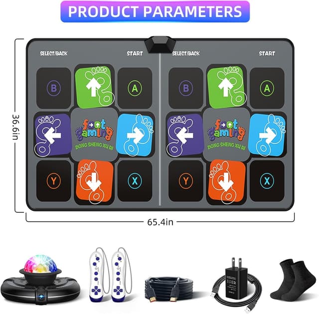 Thumbnail 6 de FWFX Dance Mat Wireless Dance Pad for TV Games