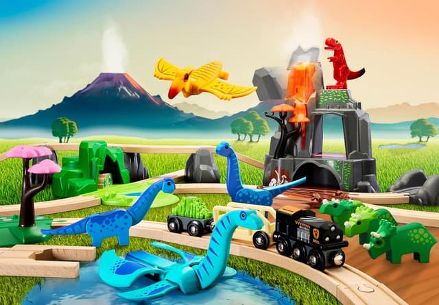 Thumbnail 6 de BRIO World Deluxe Dinosaur Train Railway Playset (45-piece, age 3+)