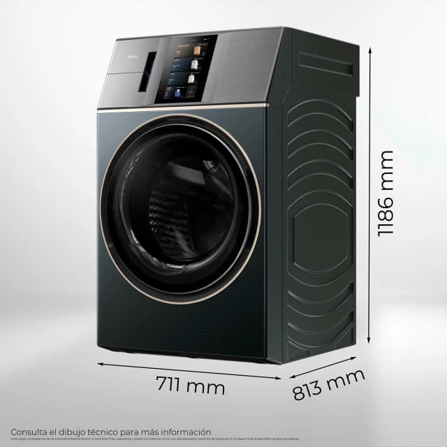 Detalle 2 de Haier HWD180BD12LGNU-S lavadora secadora 18 kg