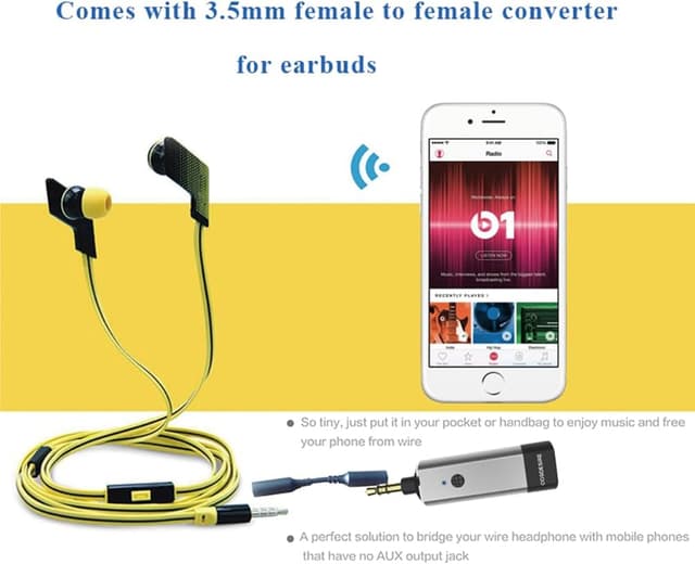 Thumbnail 3 de COSDESIRE Bluetooth Receiver with 3.5mm AUX
