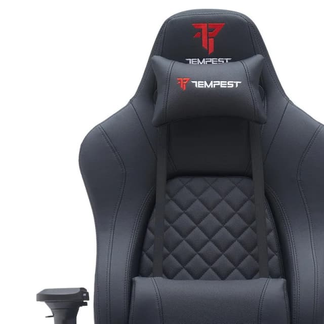 Detalle 2 de Tempest Thickbone Silla Gaming hasta 250kg Negra con reposabrazos 4D