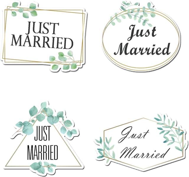 Imagen de Just Married Car Magnets 11x6.9in en OfertitasTOP