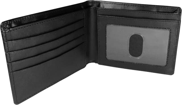 Detalle 2 de Siskiyou NCAA Nebraska Cornhuskers Bi-Fold Wallet (Large Logo), Black